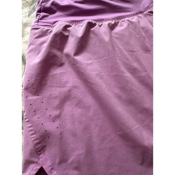 Nike Women's Dri-FIT Running Shorts Purple Size L High-Waisted Activewear - Picture 3 of 7